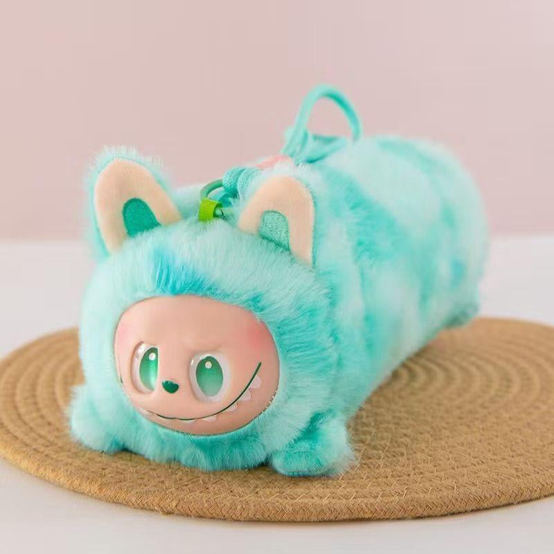 Tie-Dye Vinyl Cosmetic Bag | Trendy Pencil Case & Makeup Storage Pouch with Pendant | Cute Gift for Friends & Travel Essentials