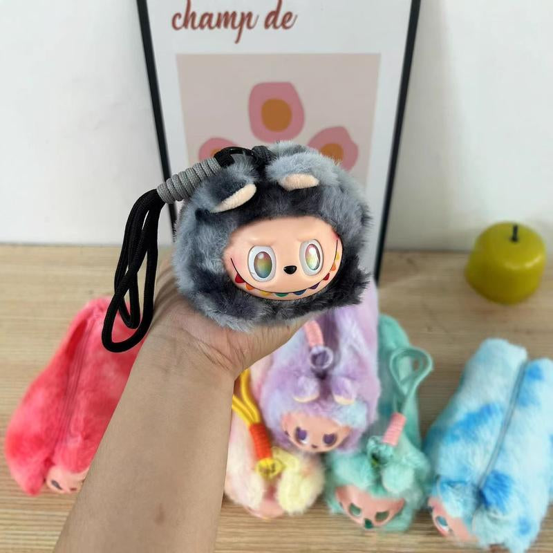 Tie-Dye Vinyl Cosmetic Bag | Trendy Pencil Case & Makeup Storage Pouch with Pendant | Cute Gift for Friends & Travel Essentials