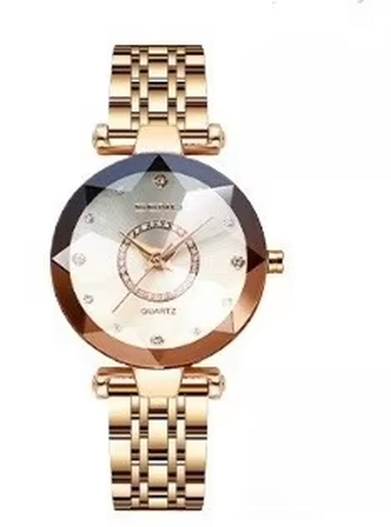 Luxury Quartz Watches for Women 2023 | Ocean Heart Starry Sky Diamond Dial | Stainless Steel Waterproof Fashion Wristwatch