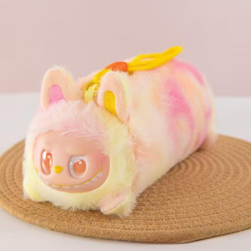 Tie-Dye Vinyl Cosmetic Bag | Trendy Pencil Case & Makeup Storage Pouch with Pendant | Cute Gift for Friends & Travel Essentials