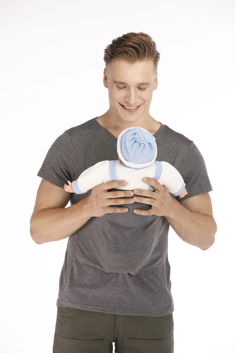 Baby Carrier T-Shirt with Kangaroo Pocket | Unisex Feeding & Pregnancy Shirt for Moms & Dads | Soft Cotton Summer Babywearing Tee