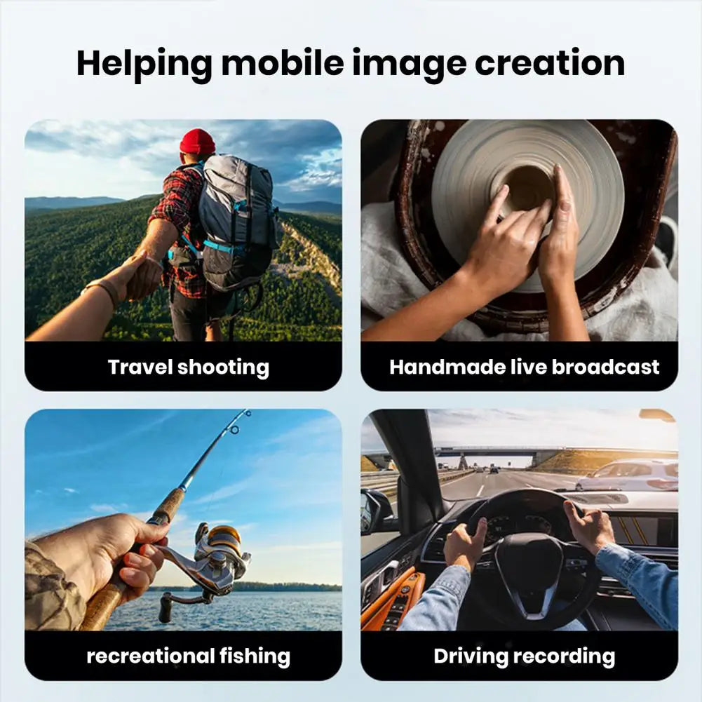 Portable Neck Phone Holder | Hands-Free Magnetic Neck Mount for iPhone & Android | Selfie, Video, Vlog, and Quick-Access Necklace Lanyard