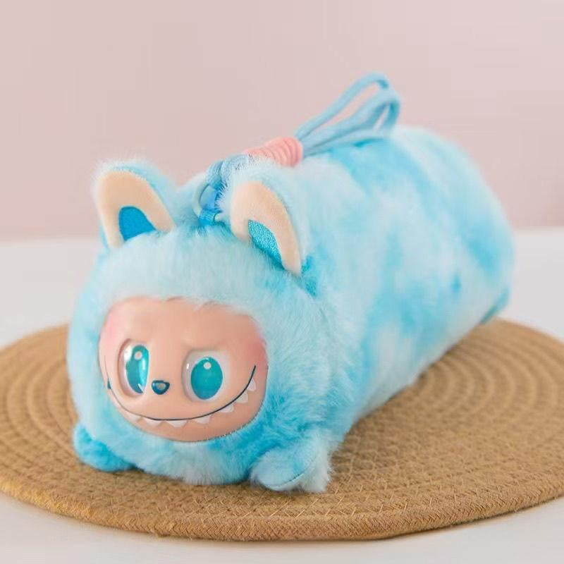 Tie-Dye Vinyl Cosmetic Bag | Trendy Pencil Case & Makeup Storage Pouch with Pendant | Cute Gift for Friends & Travel Essentials