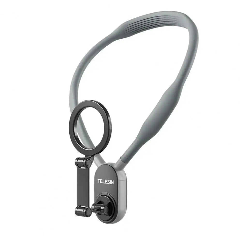 Portable Neck Phone Holder | Hands-Free Magnetic Neck Mount for iPhone & Android | Selfie, Video, Vlog, and Quick-Access Necklace Lanyard