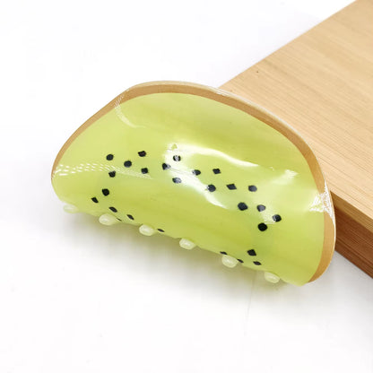 Acrylic Fruit Shark Hair Claw Clip | Cute Summer & Spring Korean Design | Creative Stylish Hair Accessory for Women & Salon Use