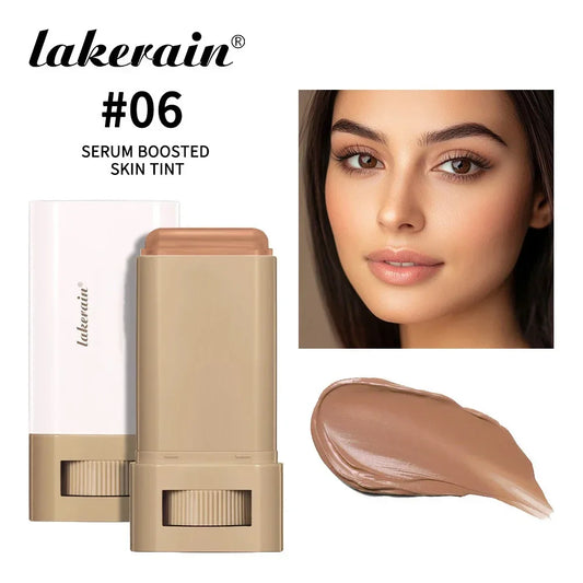 6-Color Tinted Foundation Cream Stick | Waterproof, Long-Lasting, Oil-Control Makeup | Smooth Moisturizing Concealer Balm