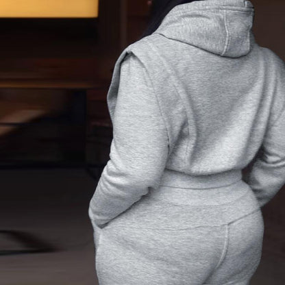 CHICME Hoodie & Wide Leg Sweatpants Set | Cozy 2-Piece Lounge Outfit